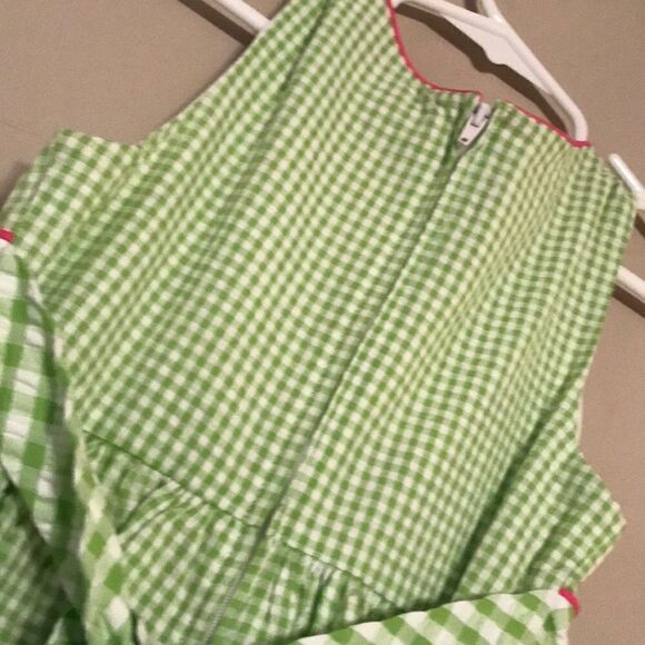 Jessica Ann Green Gingham Dress - Size 6 - Picture 7 of 7